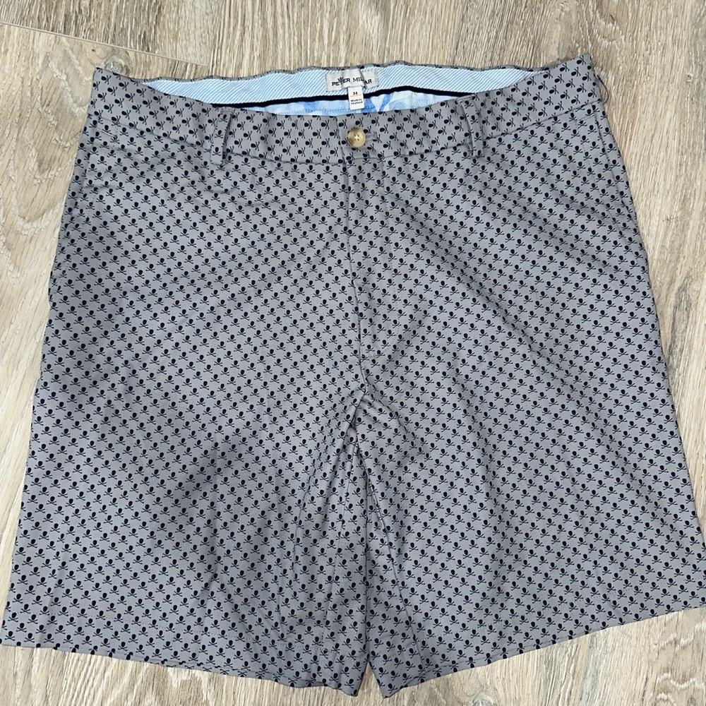 Peter Millar Golf Dry-fit Lot 3 Skull, Grey, Blue, Shorts 34 - Picture 8 of 16